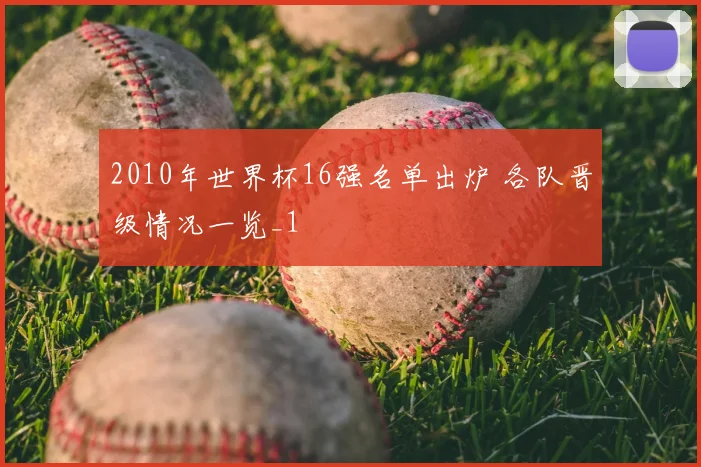 2010年世界杯16强名单出炉 各队晋级情况一览_1